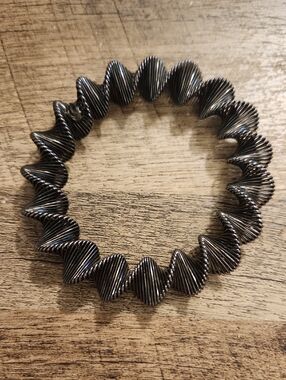 Vtg Coiled Wire Spring  Bracelet